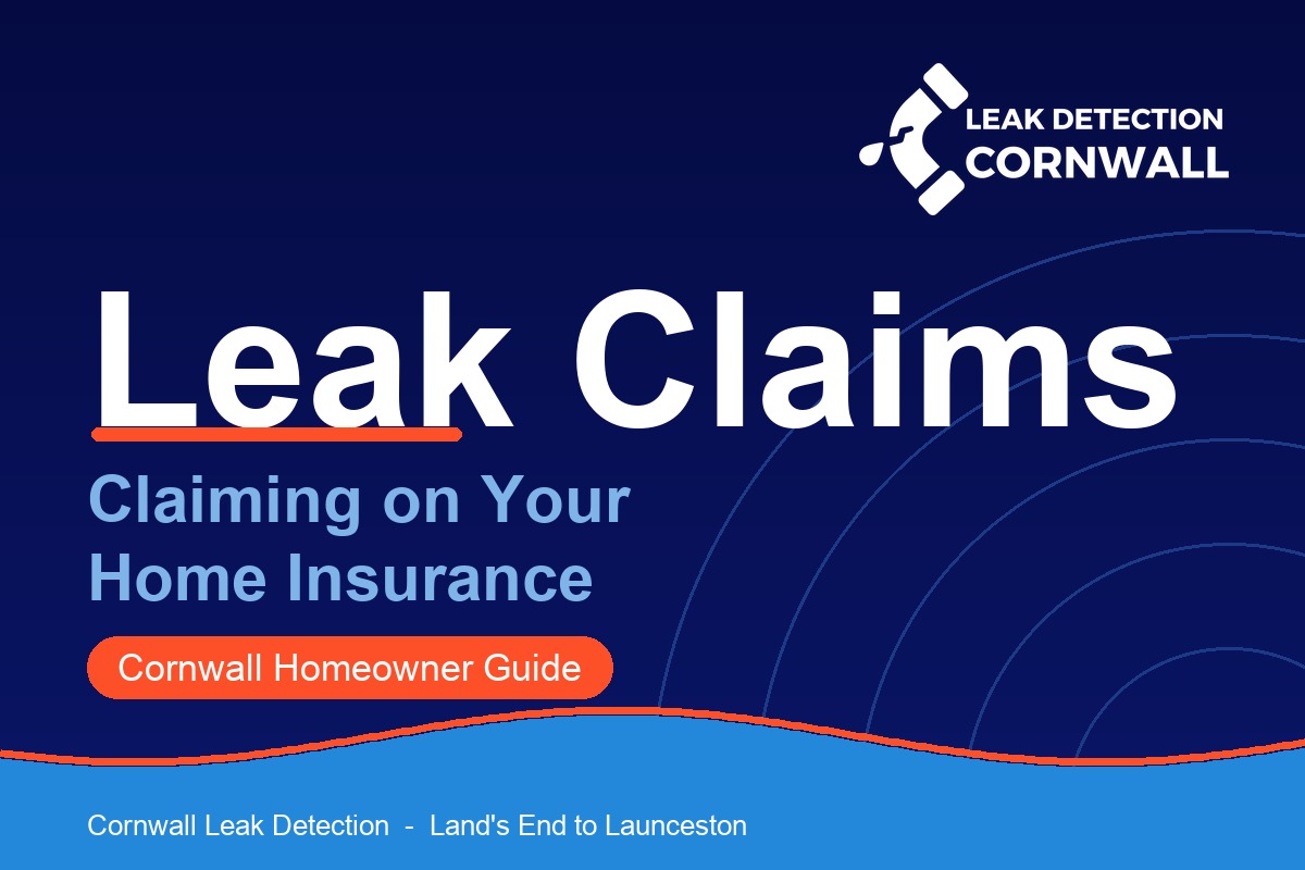 How to claim on home insurance for a water leak, Cornwall Leak Detection Specialists