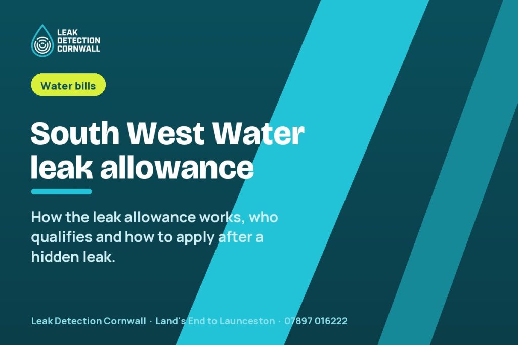 South West Water Leak Allowance: Who Qualifies and How to Apply