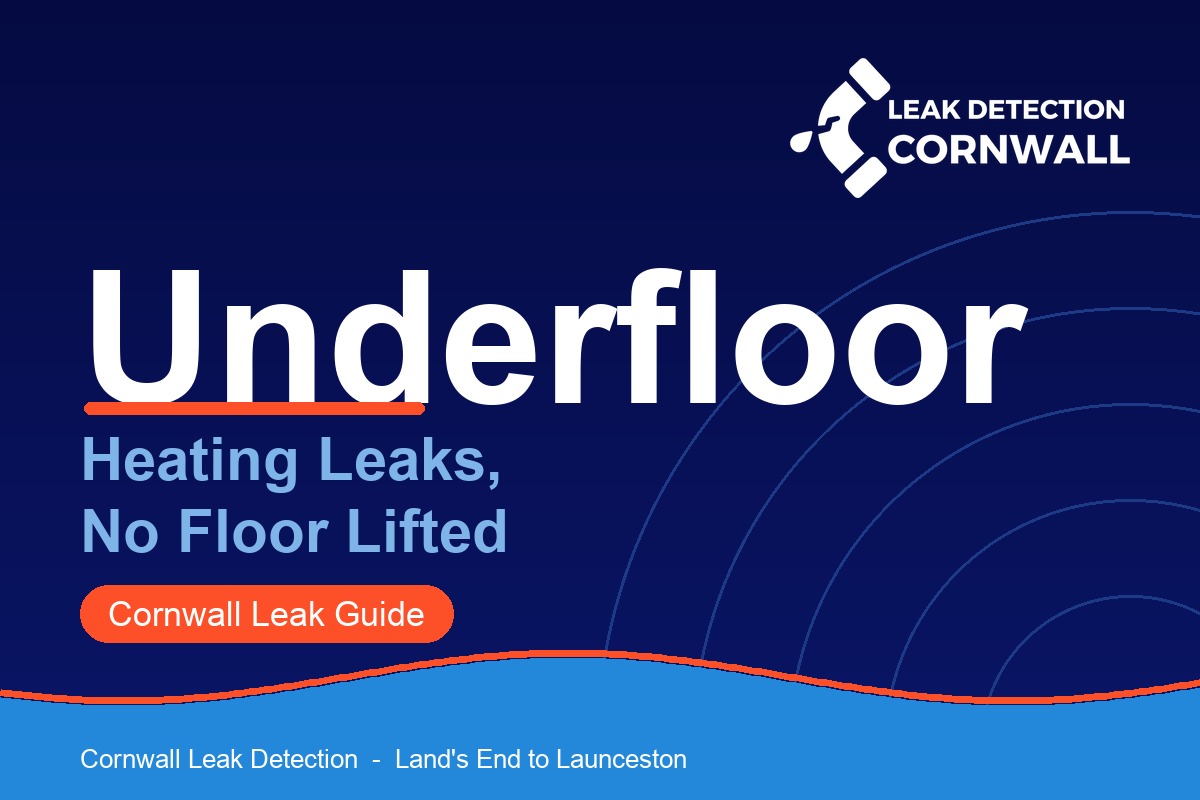 Underfloor heating leak found without lifting the floor, Cornwall Leak Detection Specialists