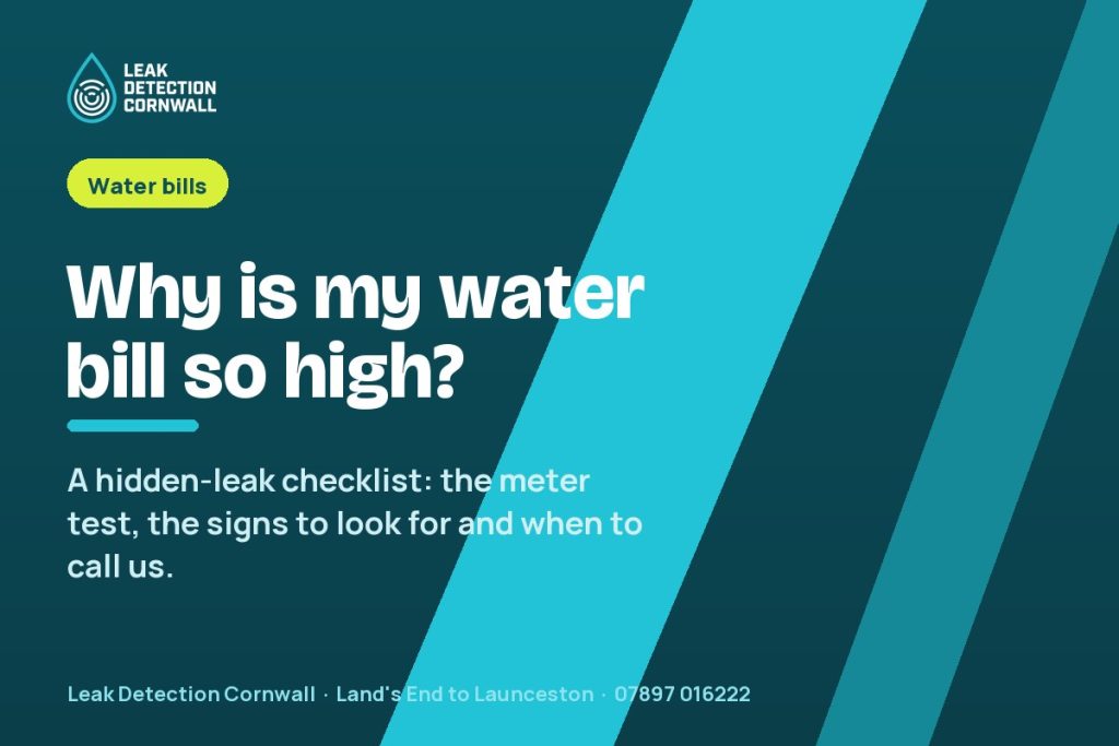 Why Is My Water Bill So High? A Hidden-Leak Checklist