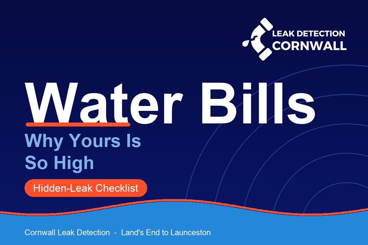 Why is my water bill so high, hidden-leak checklist by Cornwall Leak Detection Specialists