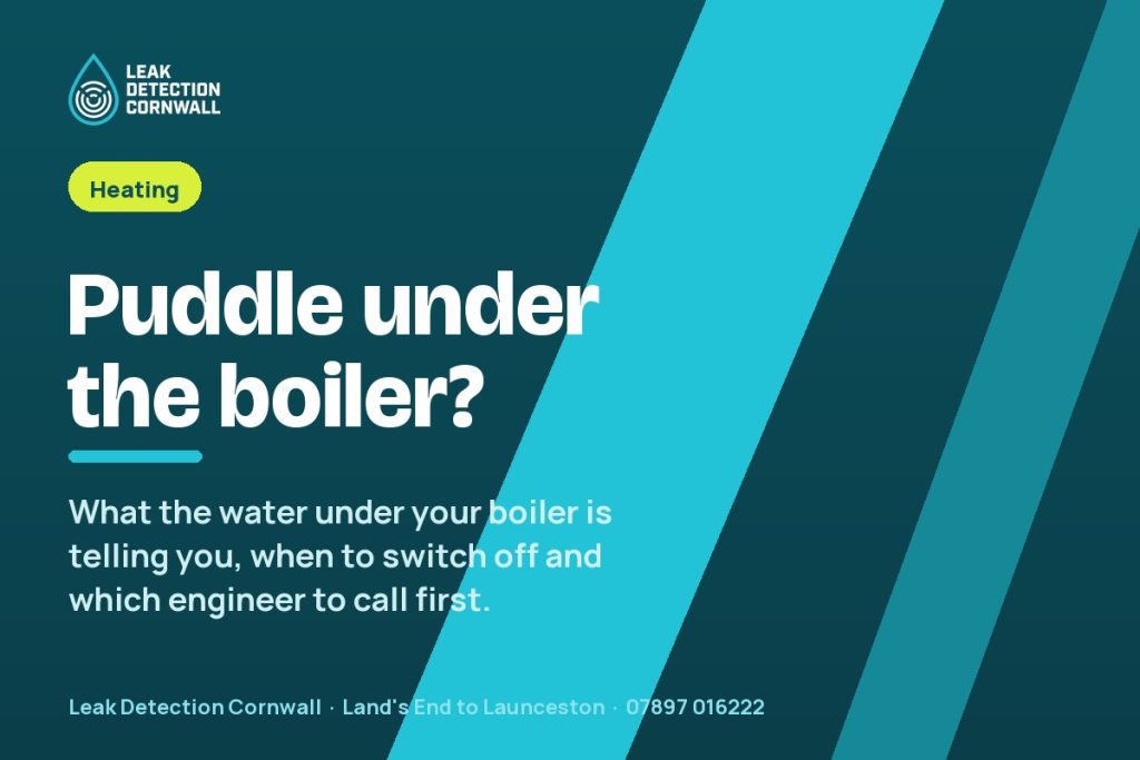 Boiler Leaking Water From Underneath: What It Means | Leak Detection Cornwall