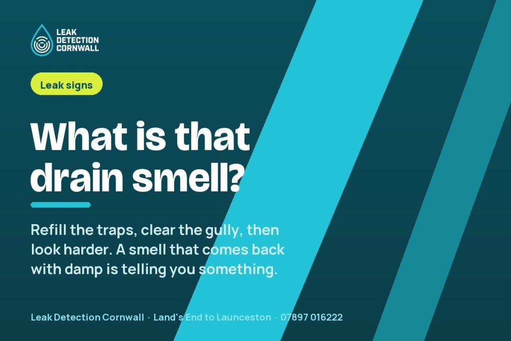 Drain Smell Inside the House: Blocked Drain, Dry Trap or a Leak? | Leak Detection Cornwall