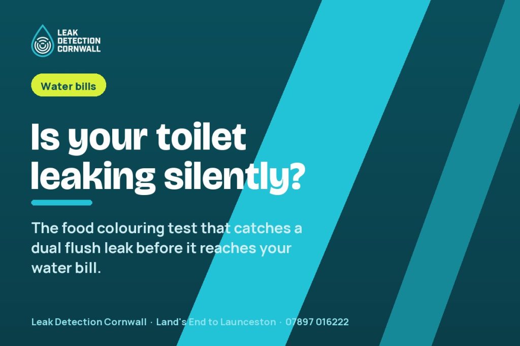 Dual Flush Toilet Silently Leaking: The Dye Test That Finds It | Leak Detection Cornwall