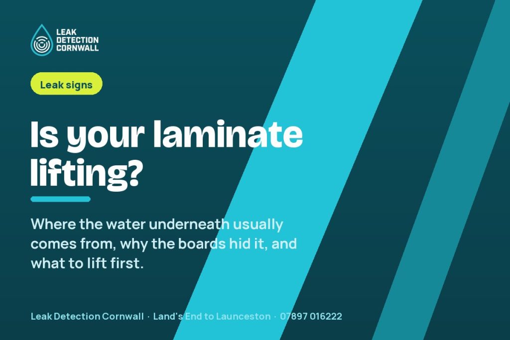 Laminate Floor Lifting or Bubbling: Is There Water Underneath? | Leak Detection Cornwall
