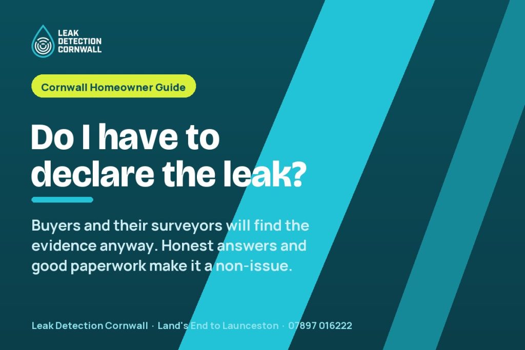 Selling a House That Had a Water Leak: What You Have to Declare | Leak Detection Cornwall